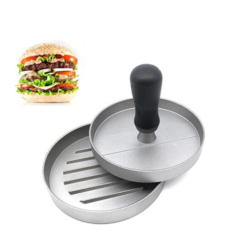 Runde bilden Hamburger Presse Aluminium Legierung + ABS Hamburger Fleisch Rindfleisch Grill Burger Presse Patty Hersteller Schimmel Küche Fleisch Werkzeuge