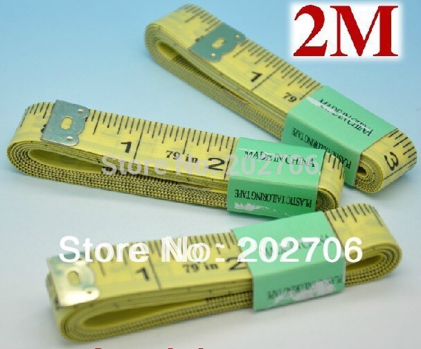 2 MT MaßBand 200 cm Wasit Band Schneider Band Körper Band 100 teile/los!