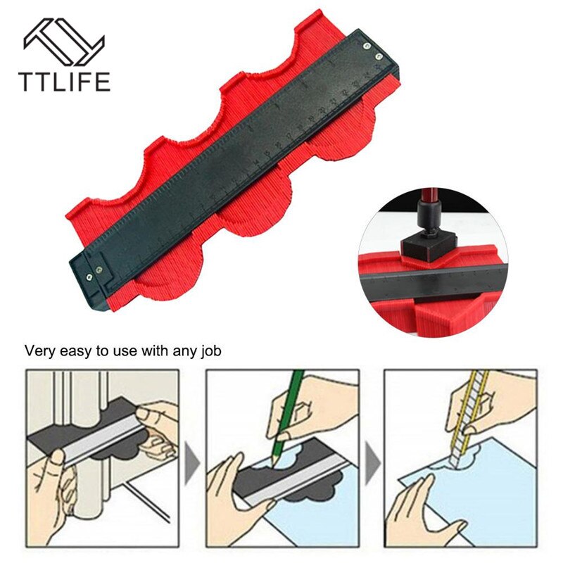 TTLIFE 5/6/10 'bilden Kontur Duplizierer Profil Messgerät Fliesen Laminat Fliesen Rand Formen