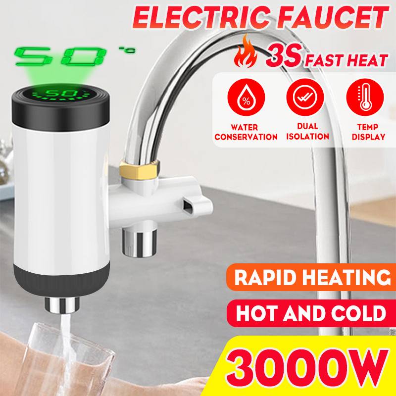 3000W 220V Elektrische Küche Wasser Heizung Wasserhahn sofortig Heißer Wasser Wasserhahn Heizung Kalte Heizung Wasserhahn Tankless sofortig Wasser heizung