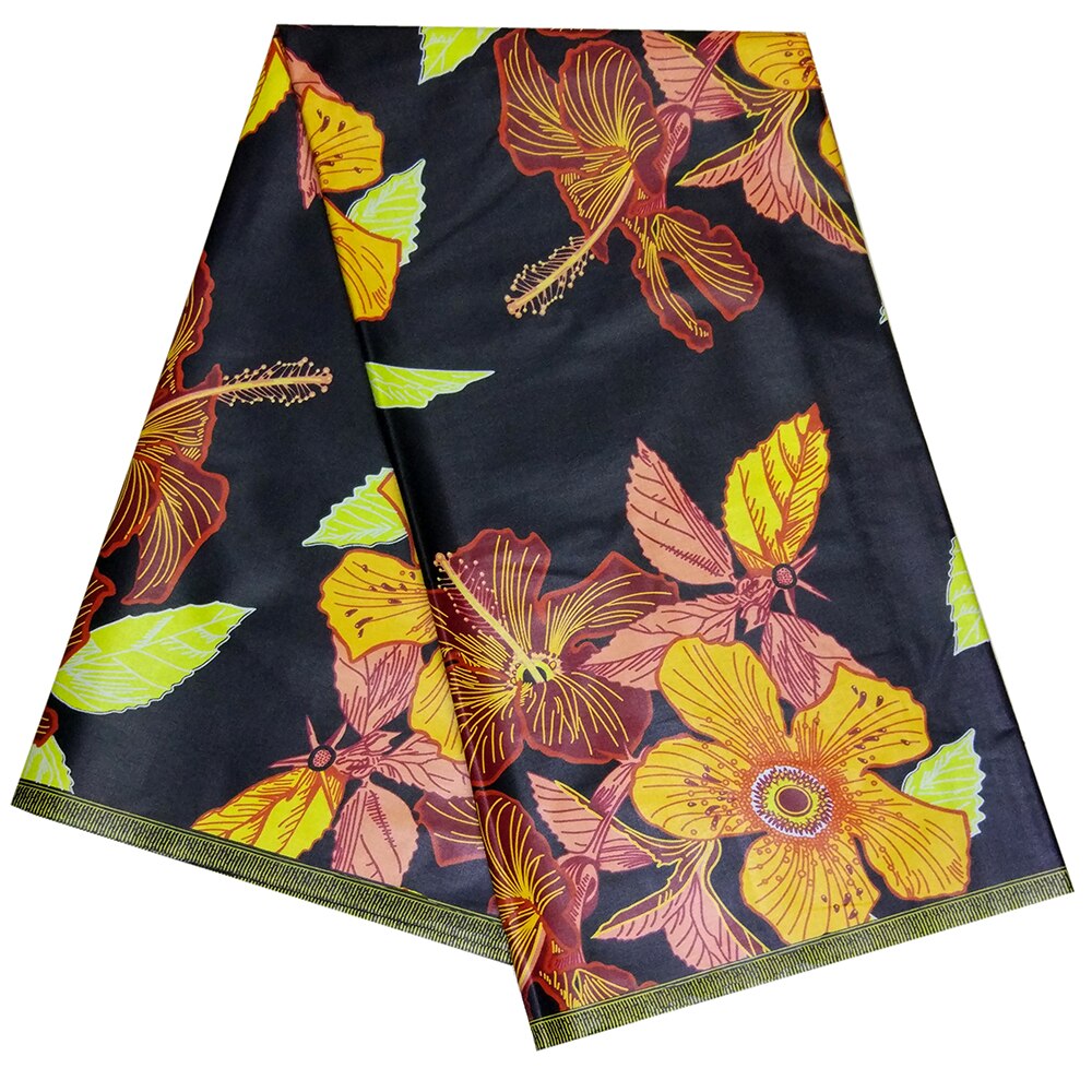 Afrikanischen Stoff Nigerian ankara Echte Wahre Wachs 100% Baumwolle Blumen aufbringen Drucken Stoff Für Kleid