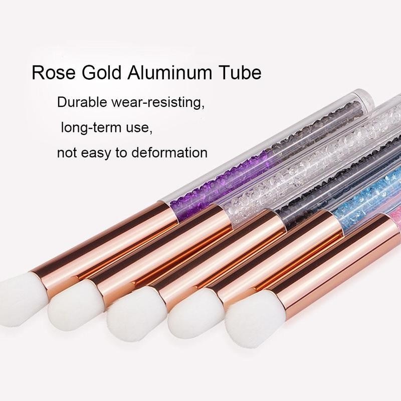 Kristall Wimpern Reinigung Pinsel Für Wimpern Erweiterungen Werkzeuge Reiniger machen-hoch Pinsel Nase Reinigung Pinsel Mitesser Entfernen Pinsel