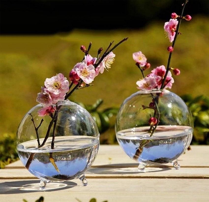 Klar Glas Blume Ball Vase Handgemachte Hydrokultur Pflanzer Vase Terrarium Container Sukkulenten Pflanzen Topf für Heimat Garten Hochzeit