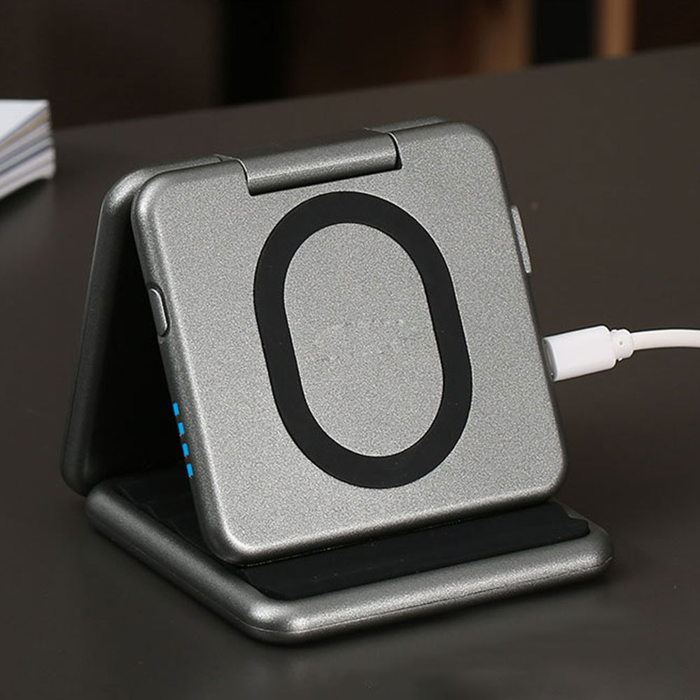 CASEIER 2 in 1 Qi Drahtlose Ladegerät Für Samsung S10 S9 S8 Dock Pad 5000 mAh Tragbare Energie Bank Externe batterie Pack Energie