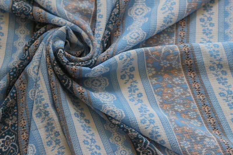 Breite 1,5 mt Chiffon stoff paisley und blumen aufbringen für bekleidung und schal LS-2714