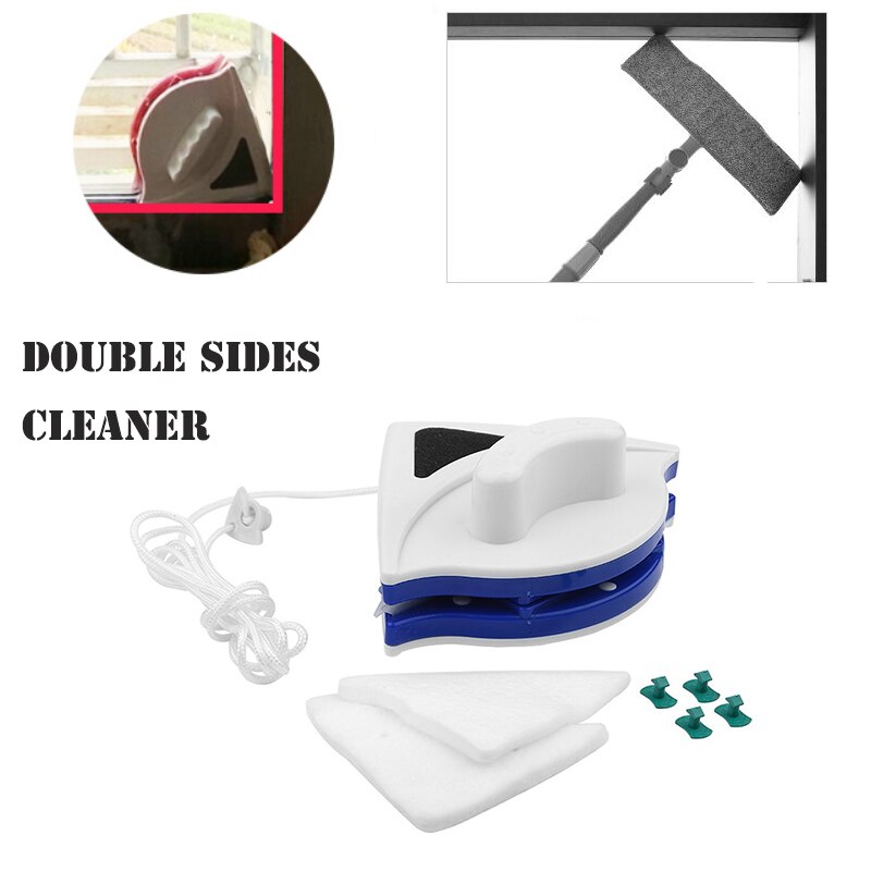 Doppelseitige Magnetische Fenster Wischer Glas Reiniger Hause Magier Oberfläche Reinigung Pinsel Werkzeuge Fenster Unterlegscheibe Mit Rakel Reiniger