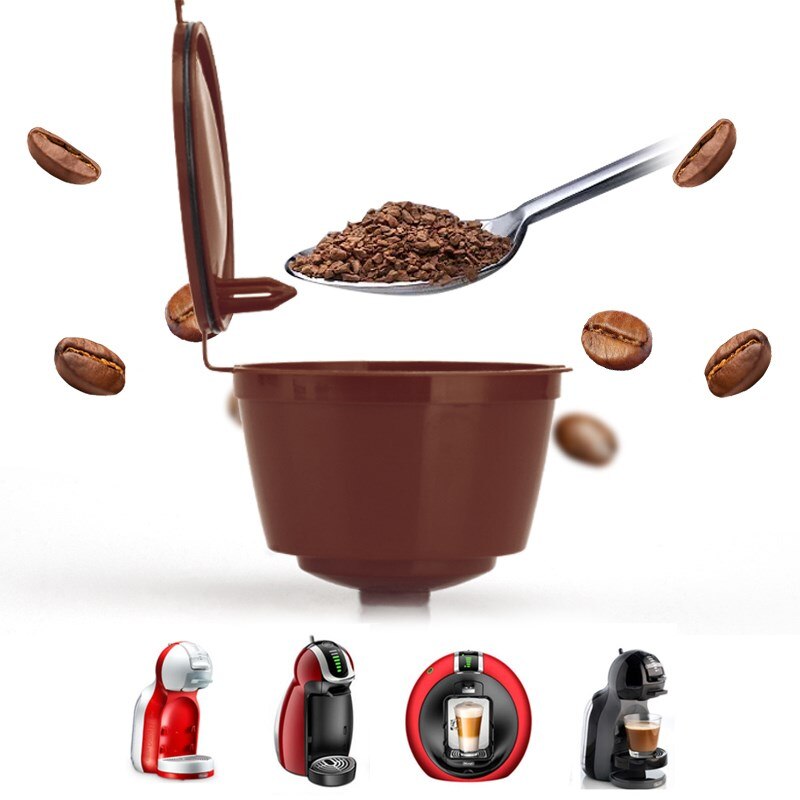 1PC Nachfüllbare Kaffee Kapsel Tasse Für Dolce Gusto Nescafe Mehrweg Filter Schoten