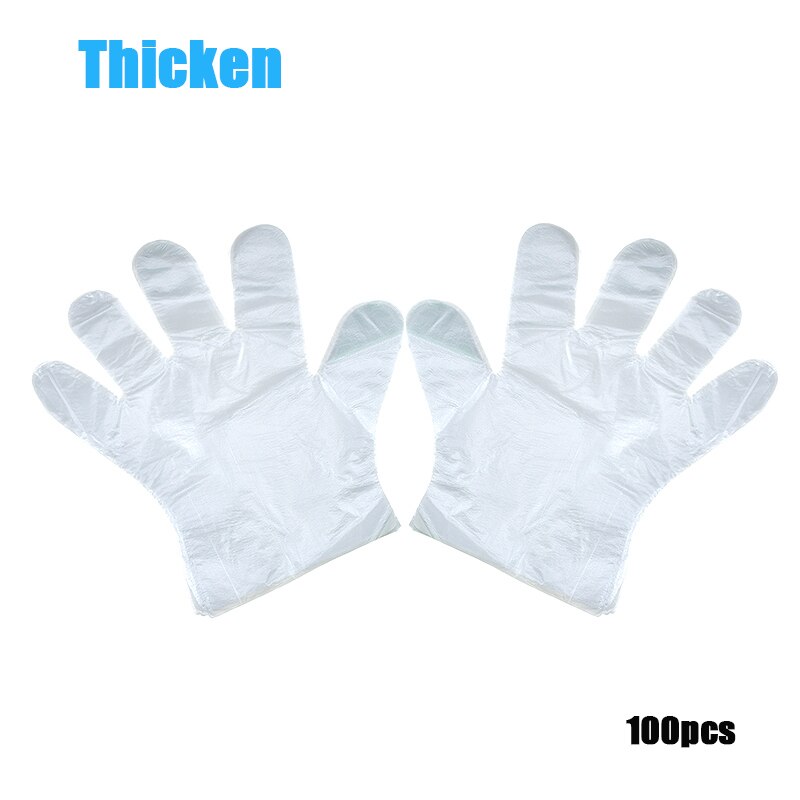 100 stücke Einweg Lebensmittel Vorbereitung Handschuhe Kunststoff Lebensmittel Klasse transparent Sicher Handschuhe für Kochen Lebensmittel Handhabung Küche BBQ DNJ9