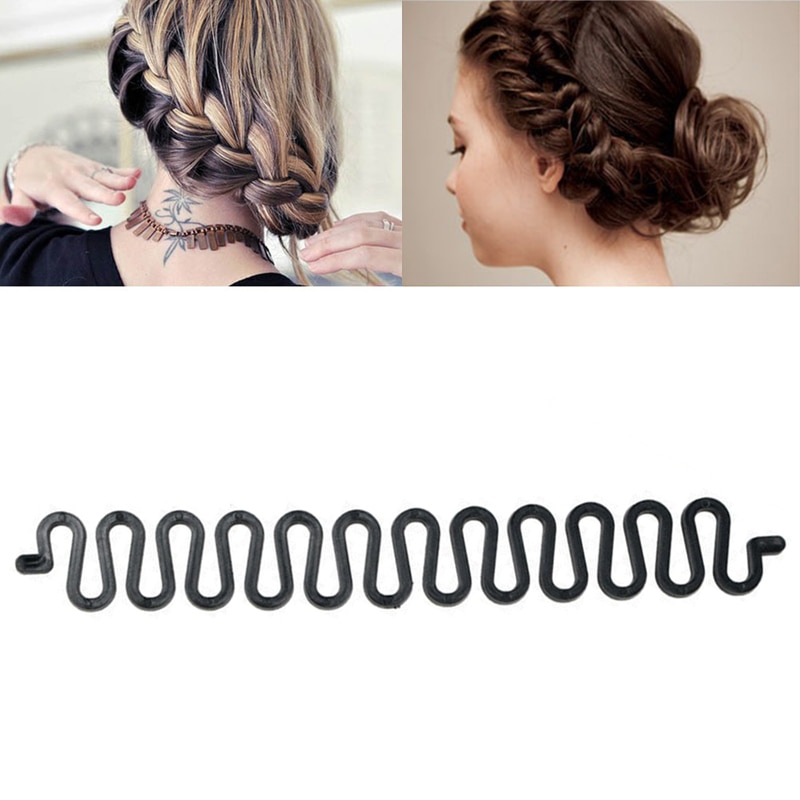 1pc Haar Flechten Werkzeug Haar Styling Frauen Mädchen Haar Twist Flechter mit Haken Haar Rand Twist Curler Haar Stil werkzeug Zubehör