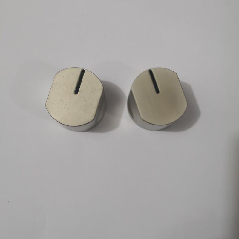 Überzogene dicke metall zink-legierung gasbrenner Teile knöpfe gasherd knopf 6mm 0 grad