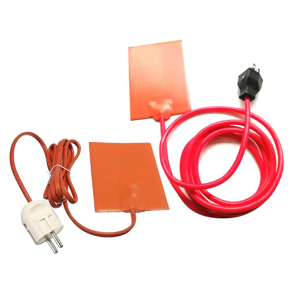 Silikon Heizung Pad Motor- Block hydraulik Panzer Heizung Platte Öl Ölwanne Panzer Öl Heizung Pad/matt Mit UNS /EU Stecker Auto Teile