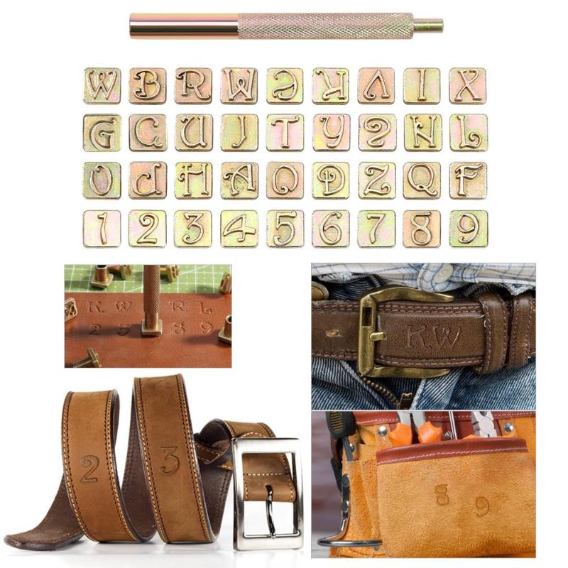 36 briefmarken Kohlenstoff Stahl Buchstaben Zahlen Leder Stanzen einstellen Leder Kennzeichnung Werkzeuge Metall Stempel einstellen Leder Werkzeuge Leder