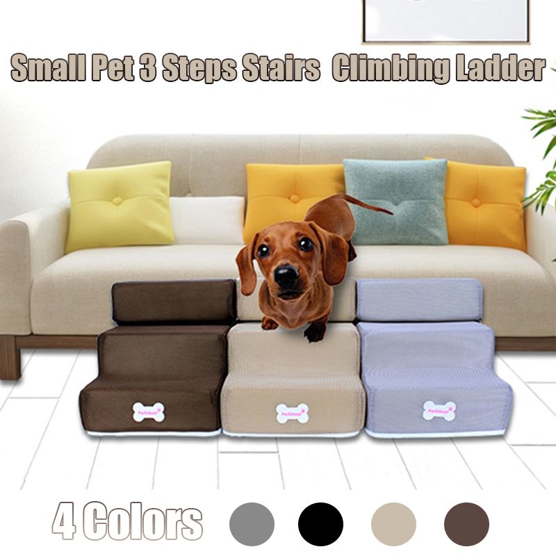 Haustier Bett Treppen Haustier Treppen 2/3 Leiter Hund Haus Welpen Katze Bett Schritte Gittergewebe Faltbare Abnehmbare Haustier Bett Katze Hund rampe Welpen Liefert