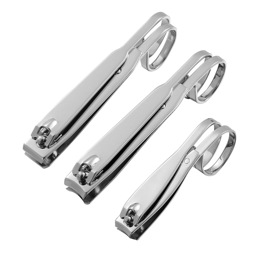 Edelstahl Nagel Haarschneidemaschine Cutter Gerade & Gebogene Nagel Trimmer Manikübetreffend Pedikübetreffend Pflege Rand Schere Nagel Cutter Manikübetreffend Nagel Werkzeuge