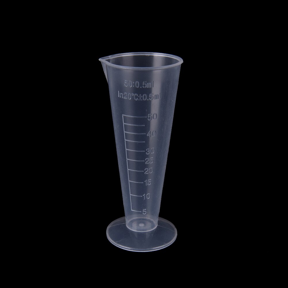 50 ml Kunststoff Dreieck Messbecher Werkzeuge Für Backen Küche Werkzeuge transparent Zylinder Tasse 1 stück