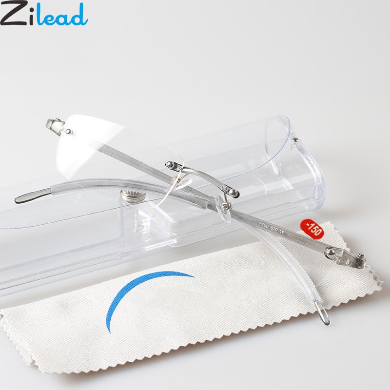 Zilead Rahmenlose Fertig Myopie Gläser Männer Unternehmen Kurzsichtig Gläser Fahren Kurzsichtig Brillen-1,0 zu-4,0 unisex