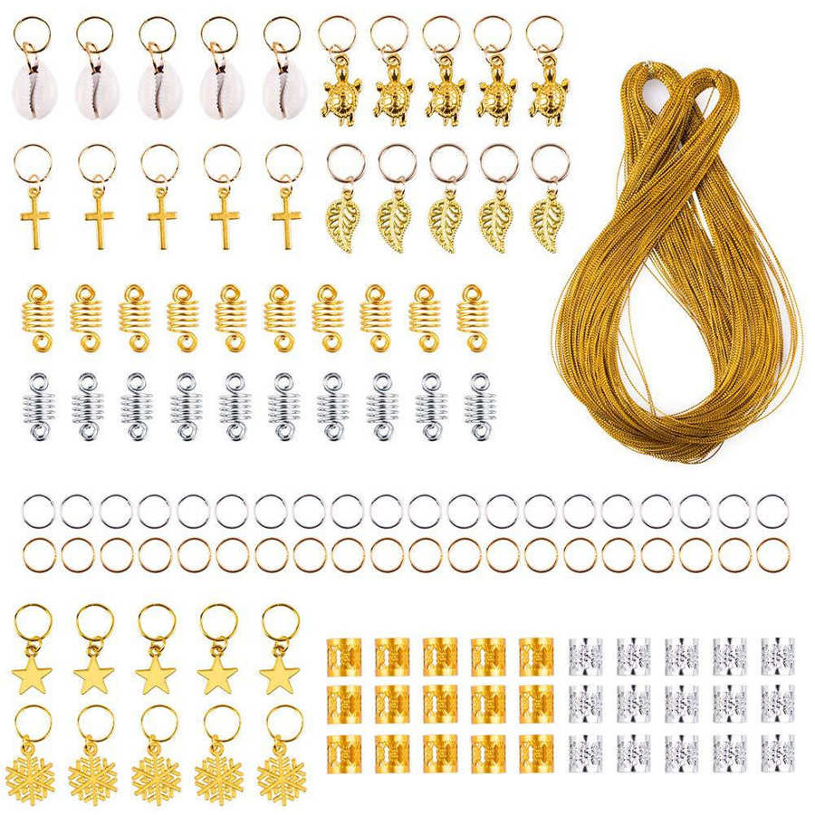 Dreadlocks Schneeflocke Blatt bilden Haar Ringe Clip Haar Bands Seil Zöpfe Zubehör Haar Styling Werkzeug Friseur Salon Liefert