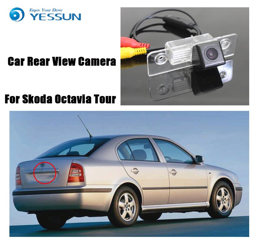 YESSUN Auto Parkplatz Bck Bis Kamera Für Skoda Octavia Tour Laura Rückansicht Kamera Wende Park Kamera HD CCD