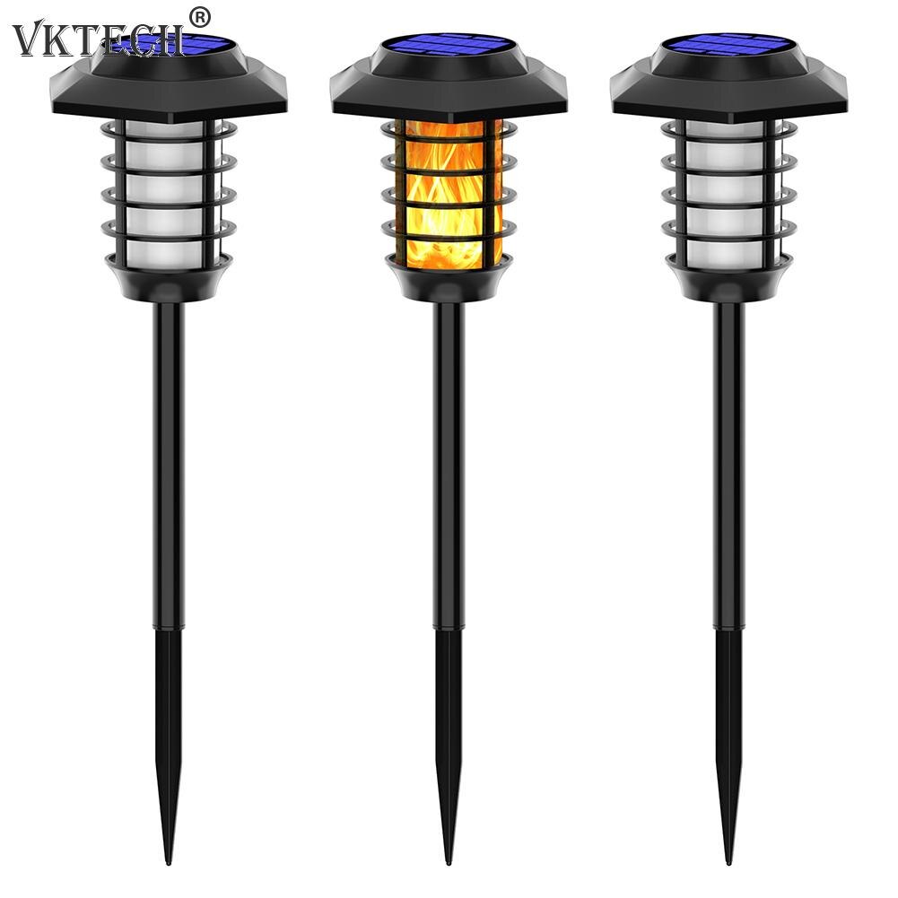 2 beleuchtung Modi LED Solar- Rasen Licht Wasserdichte Taschenlampe Scheinwerfer Solar- Flamme Licht Garten Landschaft Beleuchtung für Garten Weg