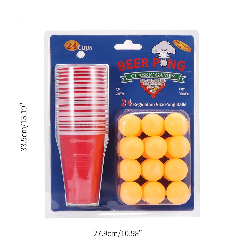 Bahre Pong Bausatz 24 Ball 24 Tasse Bahre Trinken Spiel Freizeit Spielzeug Kneipe Spiel Festival Kneipe Bar Vereine KTV partei Spielzeug Bord Spiele