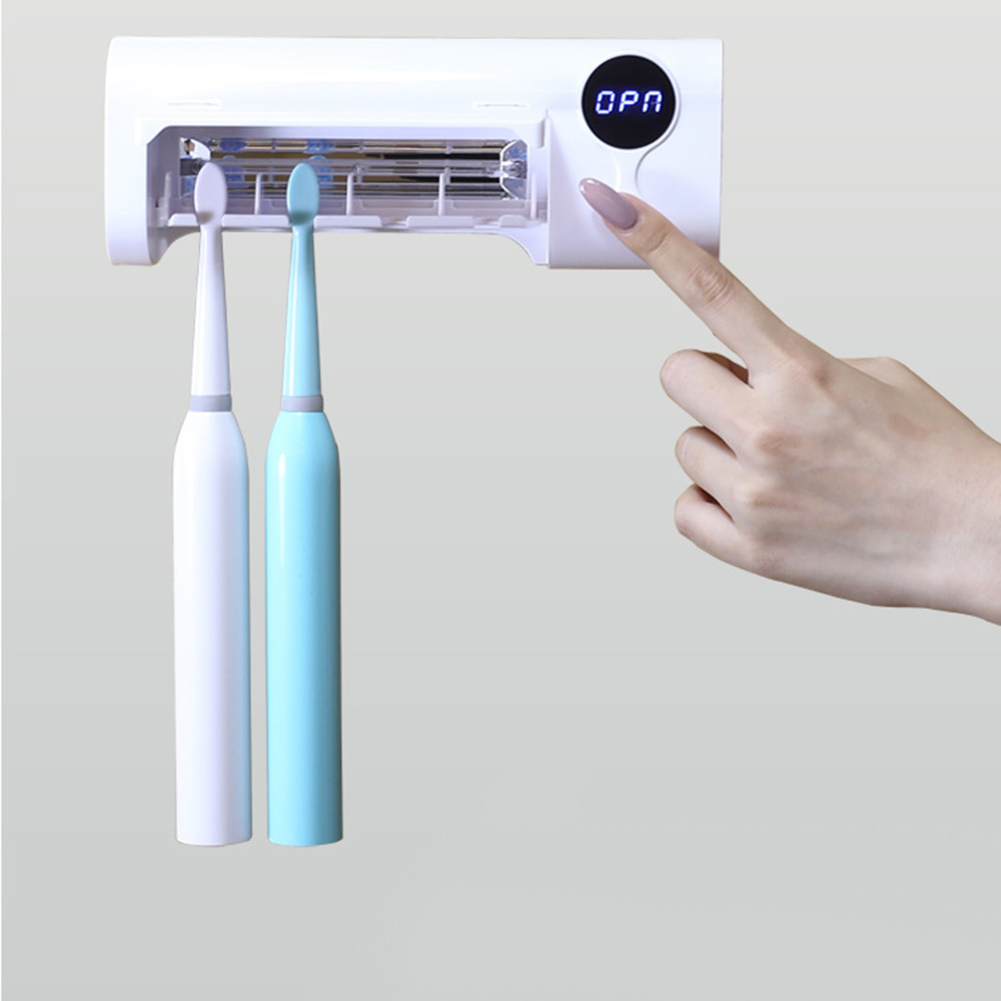 Neue Clever Induktion UV-Licht Zahnbürste Halfter Sterilisator Kasten Zahnbürste Reiniger Zahnpasta Spender Zauberstab Montieren Schlecht setzt