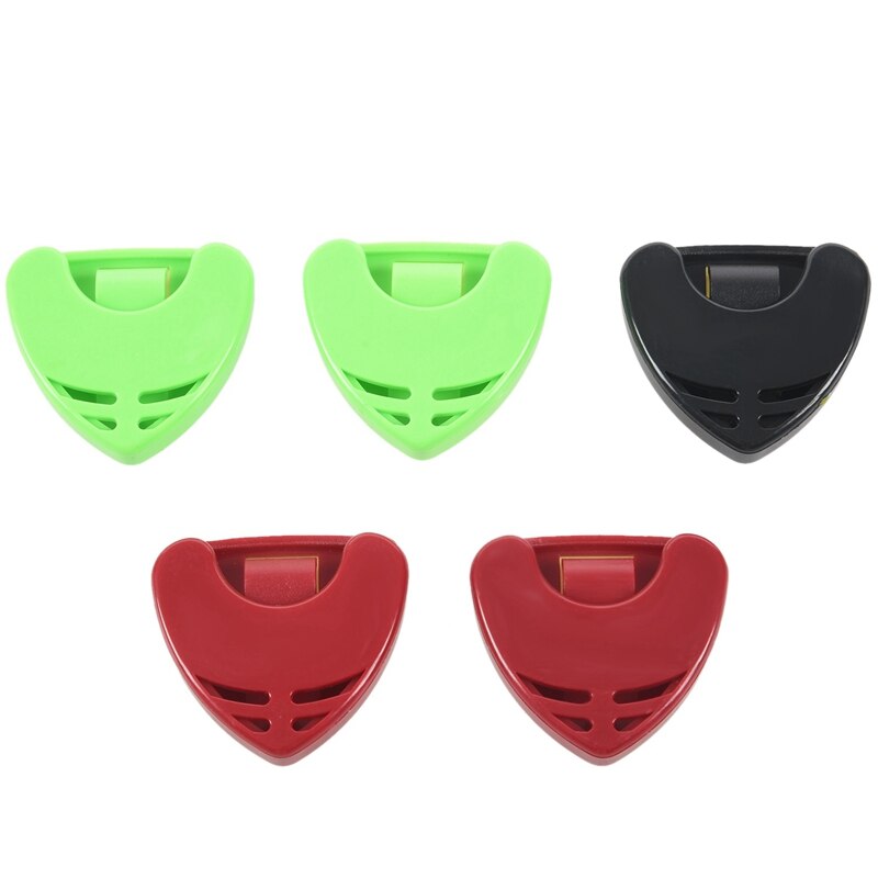 100 stücke Akustische Elektrische Gitarre wählt Plectron & 5 Stücke Kunststoff Gitarre wählen Halfter fallen