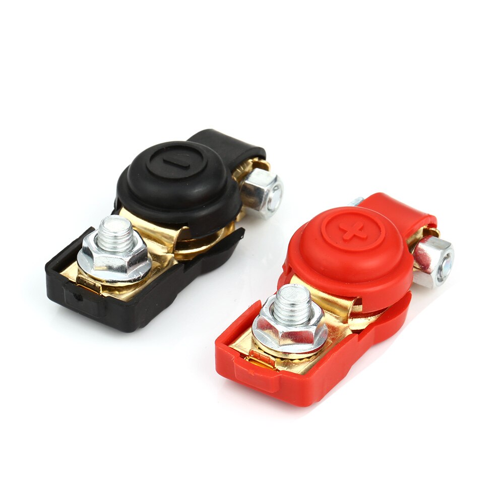1 paar Auto Auto Batterie Terminal Stecker Batterie Schnell Batterie Klemmen Klemmen Kappe Clips Kupfer Für Auto Lkw Wohnwagen