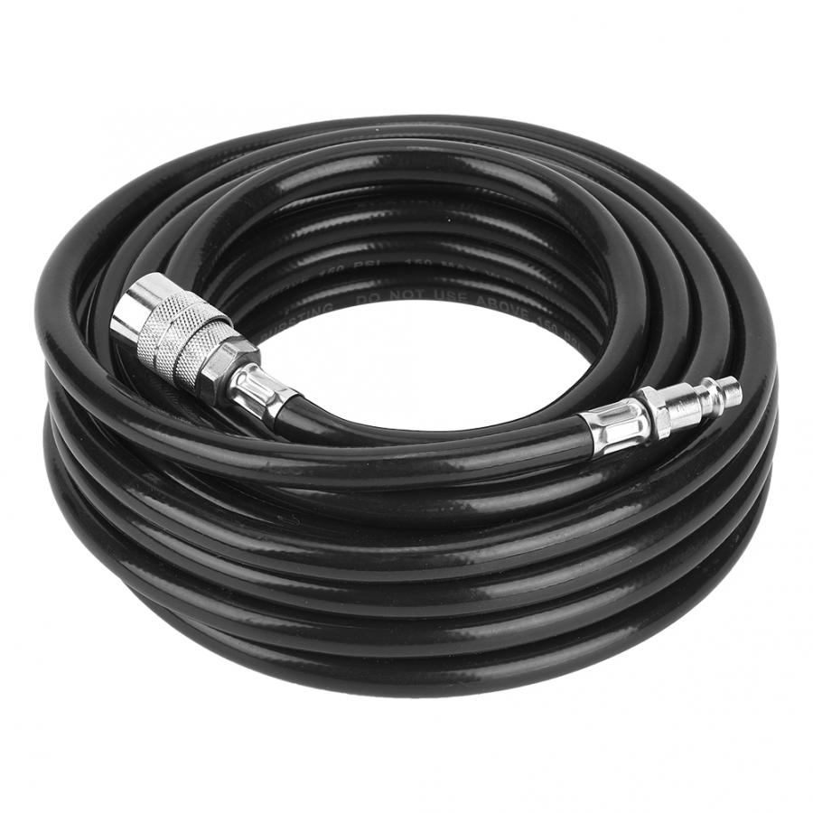 7,5 Meter PVC Pneumatische Luft Kompressor Schlauch Zubehör Bausatz mit Amerikanischen schnell anschließen für Pneumatische Werkzeuge Luft Kompression Pumpen
