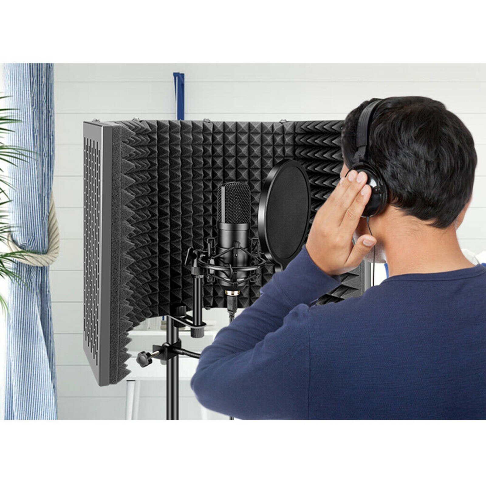 Mikrofon Isolationsschirm Studio Aufnahme