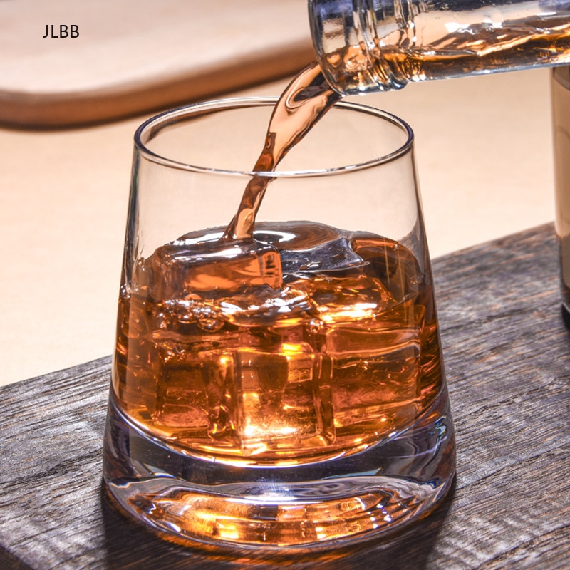 2 Teile/los Whiskey Glas Tasse transparent Dicken Boden Wein Tasse für KTV Bar Verein Wodka Bourbon Whiskey Scotch Schnaps für Männer