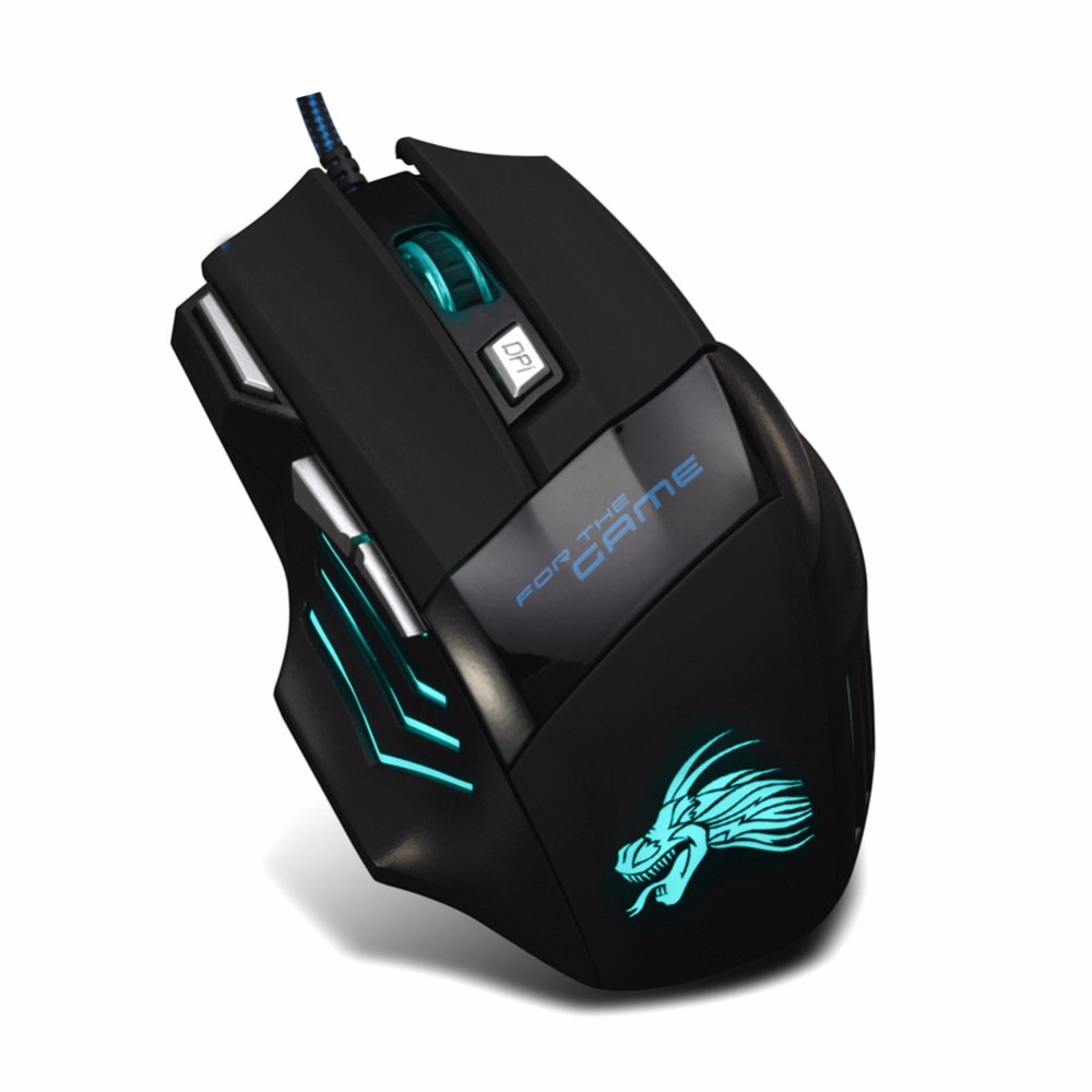 5500 DPI Optische USB verdrahtet Maus LED Fäule Spielen Maus 7 Geschmack Maus Mäbenutzen für Gamer PC Laptop Computer