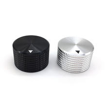 1 stücke Silber Schwarz Aluminium Legierung Potentiometer Verstärker knopf Schalter Kappe 25MM * 16MM Hexagon Buchse Schraube Innere See 6MM