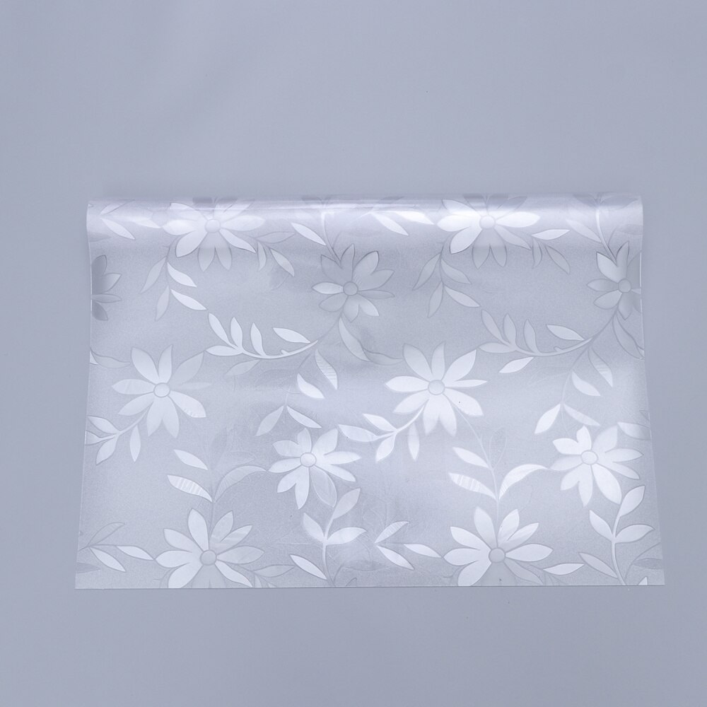 60x100cm PVC Weich Glas Wasserdicht Thermische Isolierung Kunststoff Tischdecken Kaffee Matten matt Gänseblümchen PVC Blatt matt