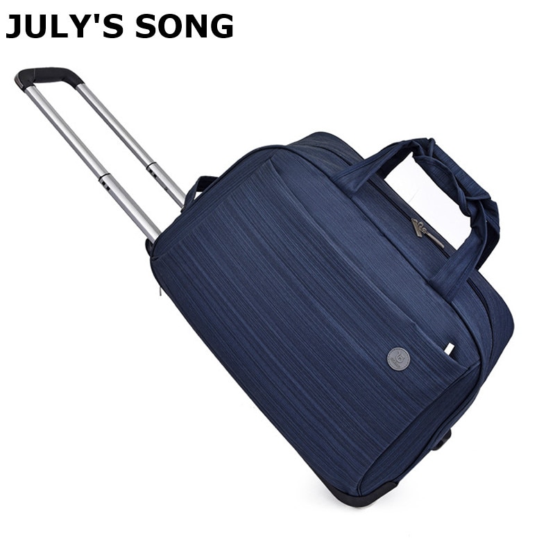 Frauen Wasserdichte Hohe Kapazität Reisetasche Dicken Stil rollen Koffer Wagen Gepäck Tasche Männer Reise Koffer Taschen mit Rädern