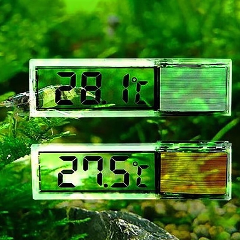 1pc LCD 3D Digitale Wasserdicht Aquarium Thermometer Digitale Elektronische LCD Fisch Panzer Temperatur Fisch Schildkröte Aquarium Dekoration