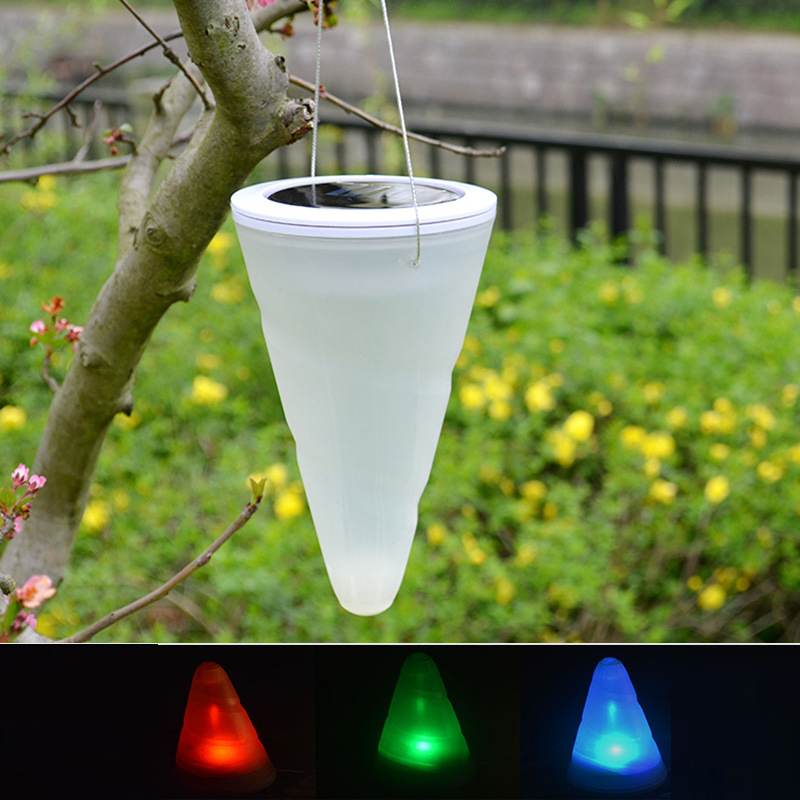 Landschaft Beleuchtung Solar- LED Außen Hängeleuchten Kegel Für Landschaft Beleuchtung Außenstrahler Garten Licht Hause dekoration