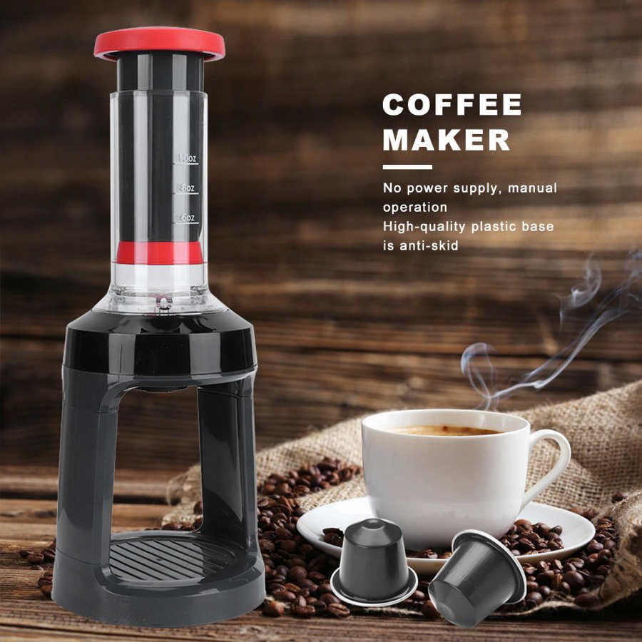 Nespresso Kaffee Maschine Hand DRücken Typ Kaffee Maschine Hause Manuelle Kaffee Hersteller passen für K-Tasse Kaffee Kapsel Pulver
