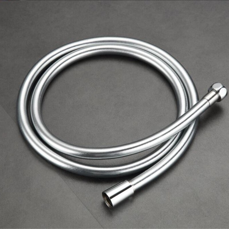 PVC Hochdruck Silber &Ampere; Schwarz PVC Glatte Dusche Schlauch Für Schlecht Hand Dusche Kopf flexibel Dusche Schlauch Freies