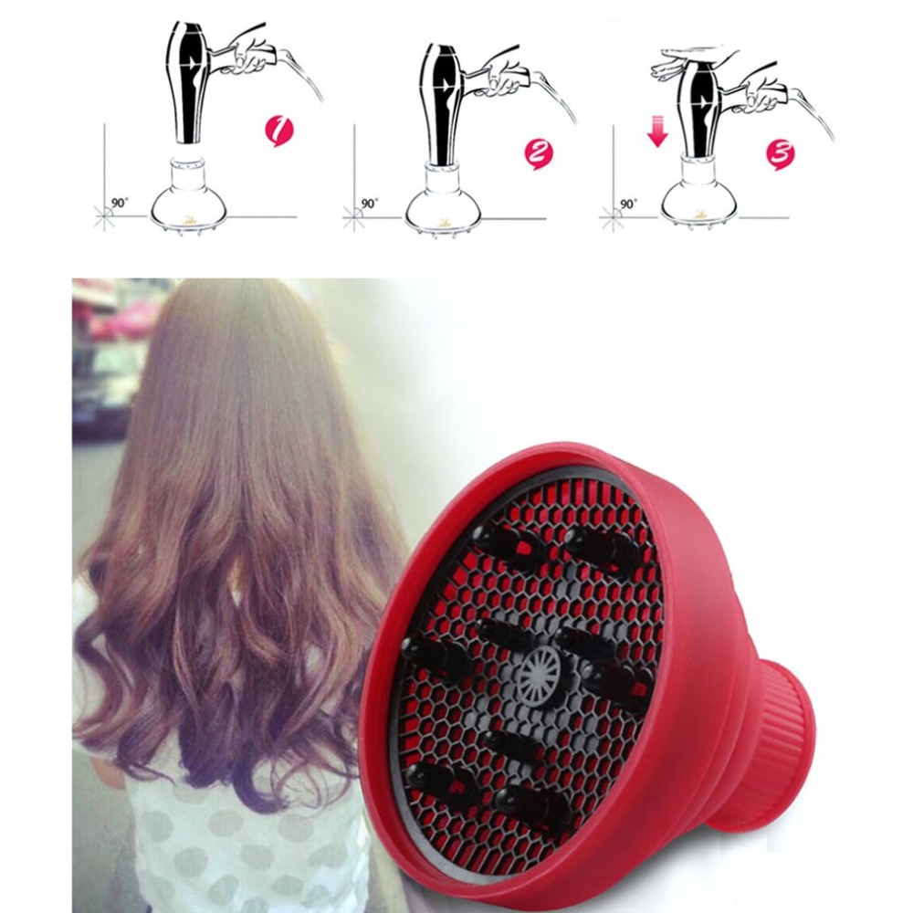 Professionelle Haartrockner Diffusor Gebläse Abdeckung Universal- Tragbare Einziehbare Friseur Lockiges Haar Trockner Abdeckung für Salon