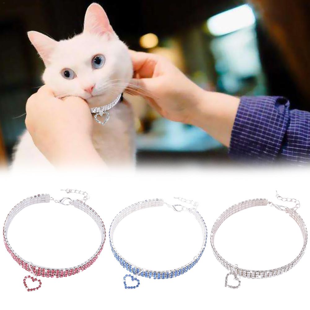 Haustier Kragen Katze Hund Halskette Nette Für Kleine Hund Mädchen Wakeu Strass Bling Halsbänder Mit Knochen Anhänger Haustier Halskette
