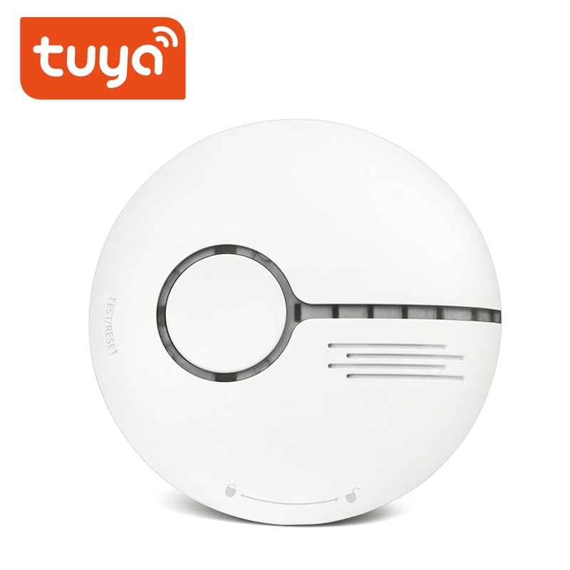 Tuya Rauchmelder allein WiFi Rauch Temperatur Detektor Sensor Für Clever Heimat Sekretariat kabellos Rauch Sensor Alarm System