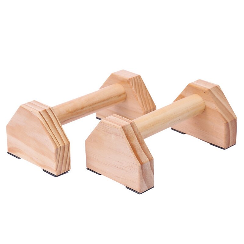 Umwelt-Freundliche Holz Fitness ÜSpund Invertiert parallel Riegel Doppel Pole drücken-hoch Stand Fitness Ausrügestochen