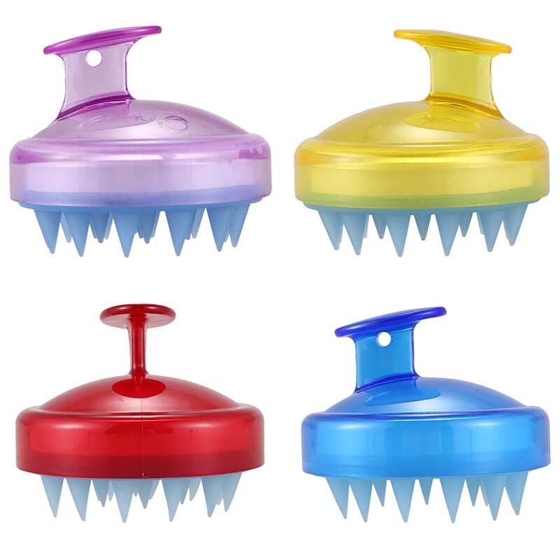 1 Stck Spa Abnehmen Massage Pinsel Silikon Kopf Körper Shampoo Kopfhaut Massage Pinsel Kamm Haar Waschen Kamm Dusche Schlecht Pinsel requisiten