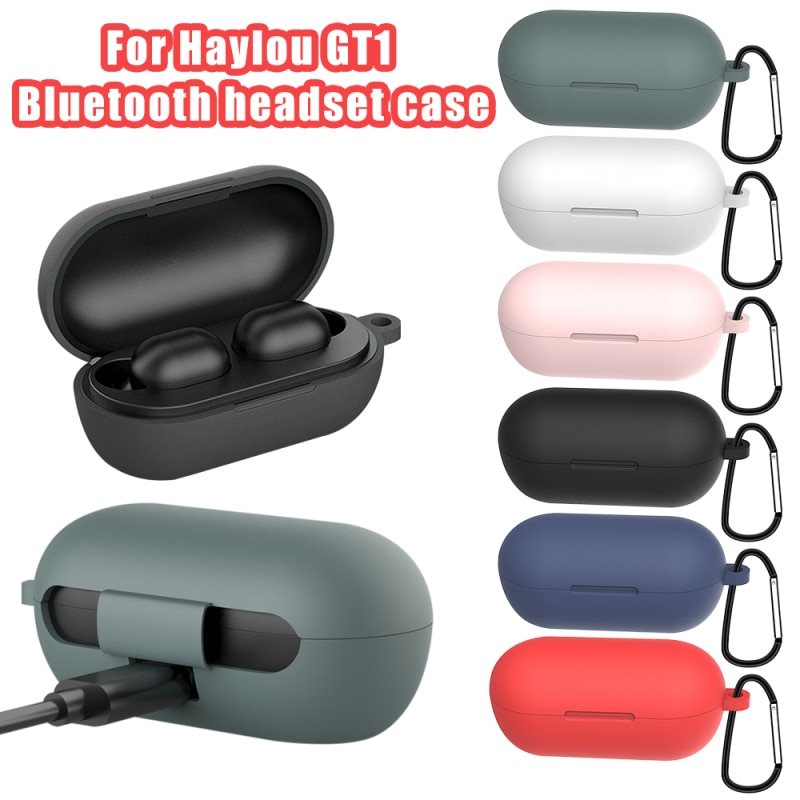 Universelle Ladung fallen Für Haylou GT1 Kopfhörer Abdeckung Kopfhörer Haut Boxen Für Haylou GT1 Bluetooth Schutzhülle Zubehör TXTB1