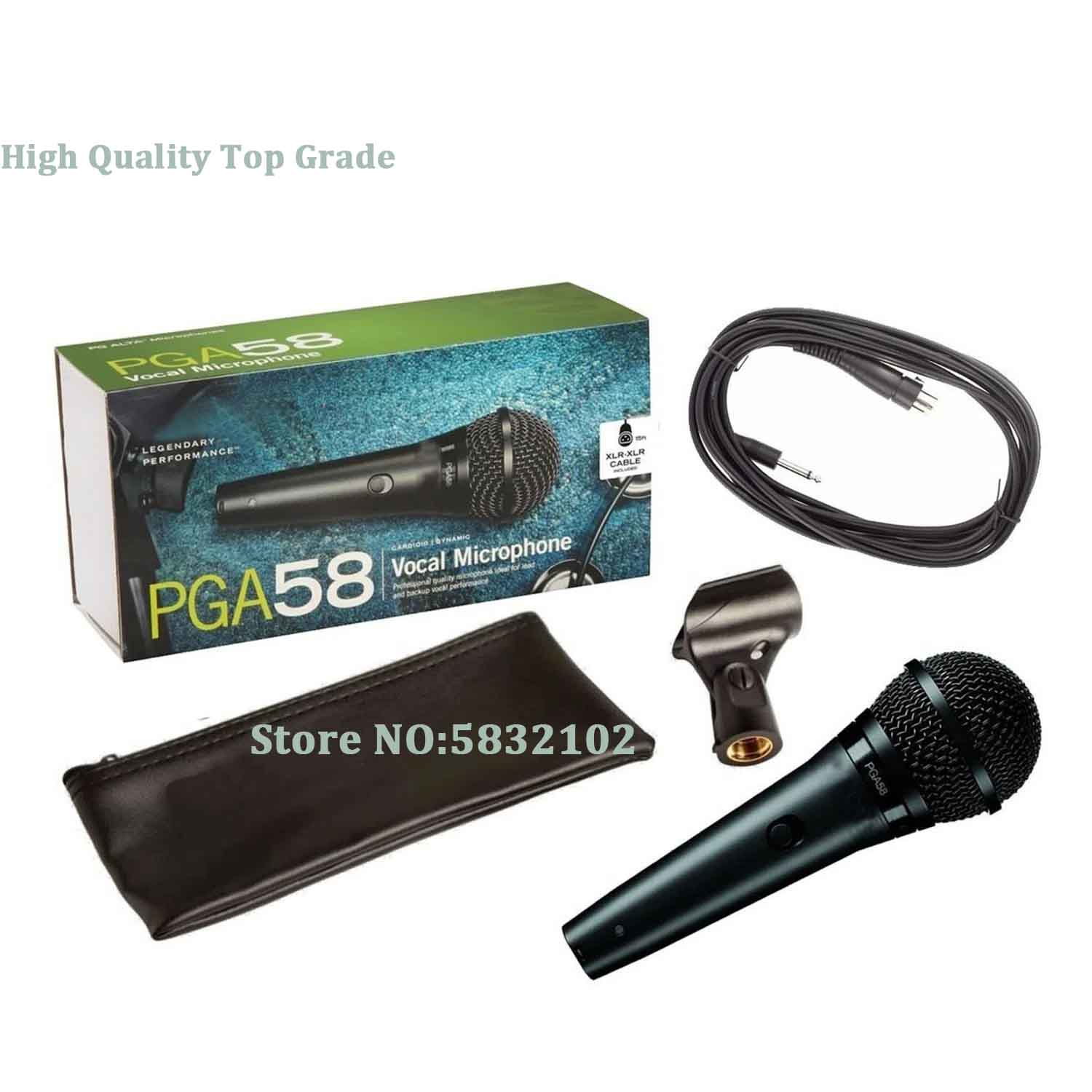 Freies PGA58 verdrahtet Dynamische Nieren Mikrofon, PGA58 verdrahtet Mikrofon, Klaren Klang Microfonos,Microfone