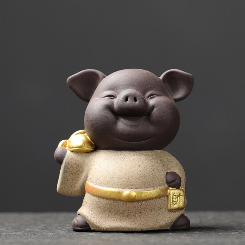 Tee haustiere keramik glück schwein ornamente Tee kunst Tee spielen Tee-einstellen zubehör