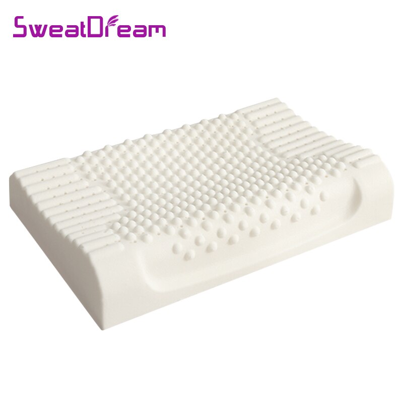 Reine Natürliche Latex Kissen Sri Lanka mit Kissenbezug Partikel Massage Kissen Antibakterielle Anti-milbe Langsam Rebound Komfort Kissen