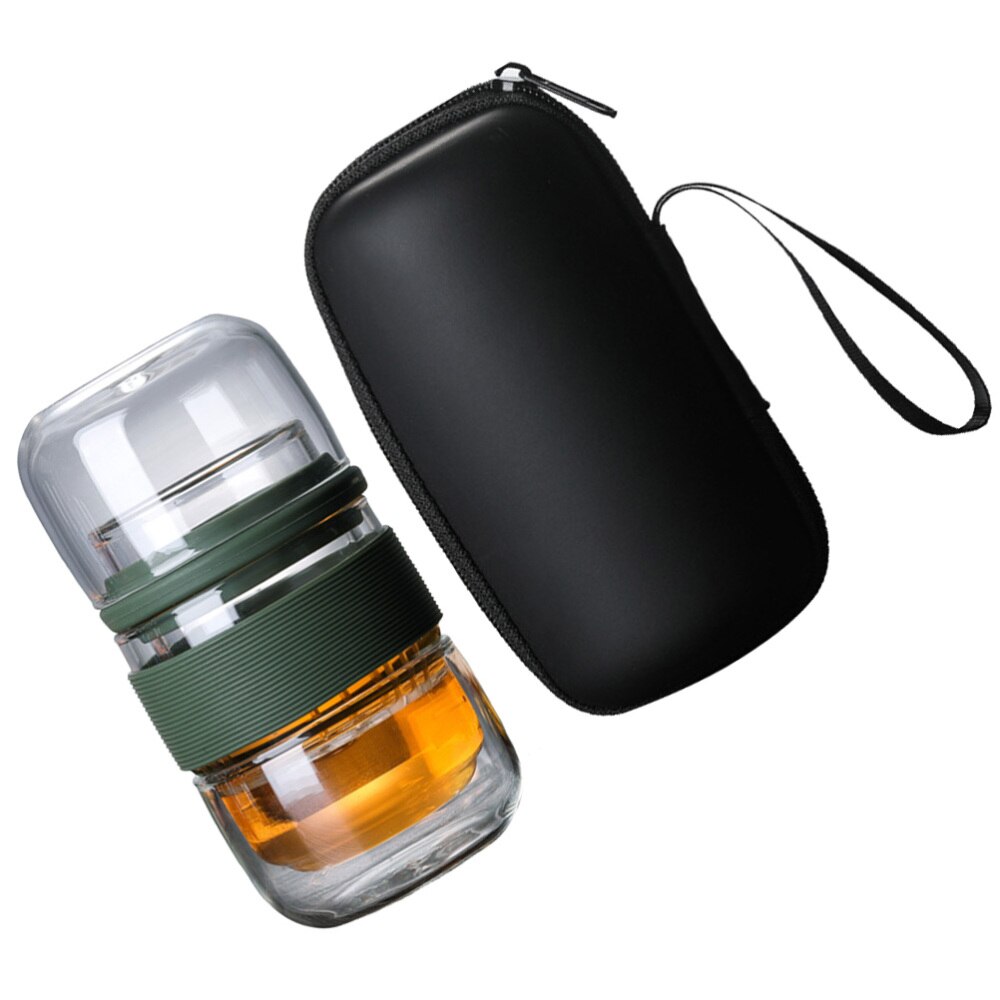 1 einstellen Reise Teegeschirr einstellen Hohe Borosilikatglas Tee Tasse Tee Topf Tragbare Glas Tee-einstellen Mit Koffer