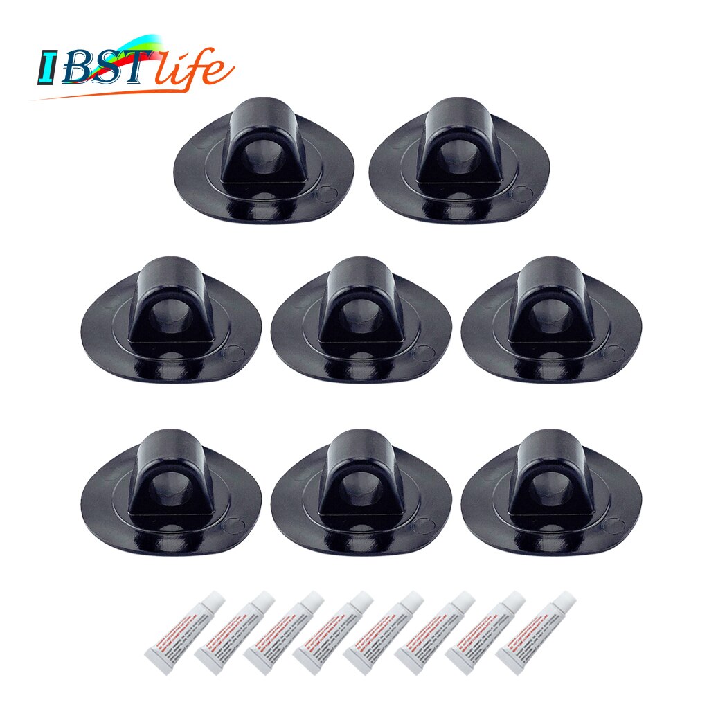PVC Seil Halterung mit Kleber Clip Haken Seil Schnalle Rudern Boote ziehen Sicher Haken Schlauchboot Kajak Beiboot Zubehör