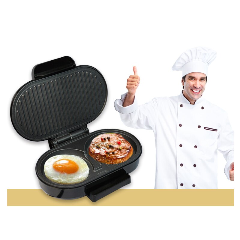 Mini Steak Hamburger maschine Ei Braten Pfanne panini Sandwich Hersteller brot backofen frühstück Grill Elektro Grill Fleisch röster